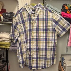 George Men's Multicolor Plaid Button Down Shirt